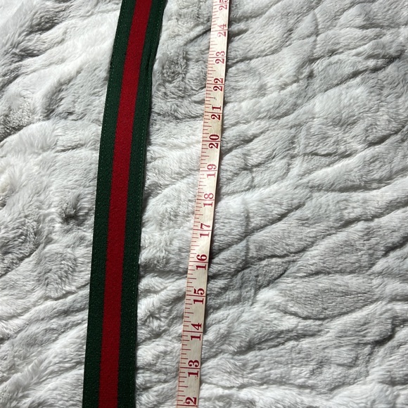 Gucci Web Belt Cream Leather Canvas with G Buckle - Picture 9 of 10